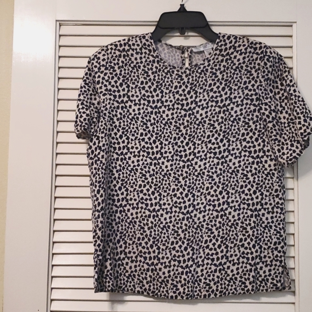 AMANDA SMITH PETITES PURE SILK BLOUSE